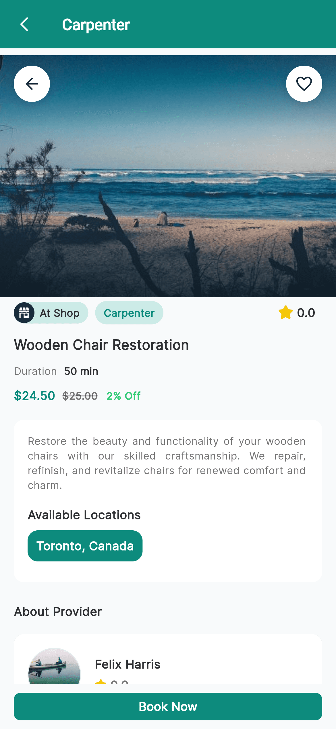 BlongWok customer — service detail