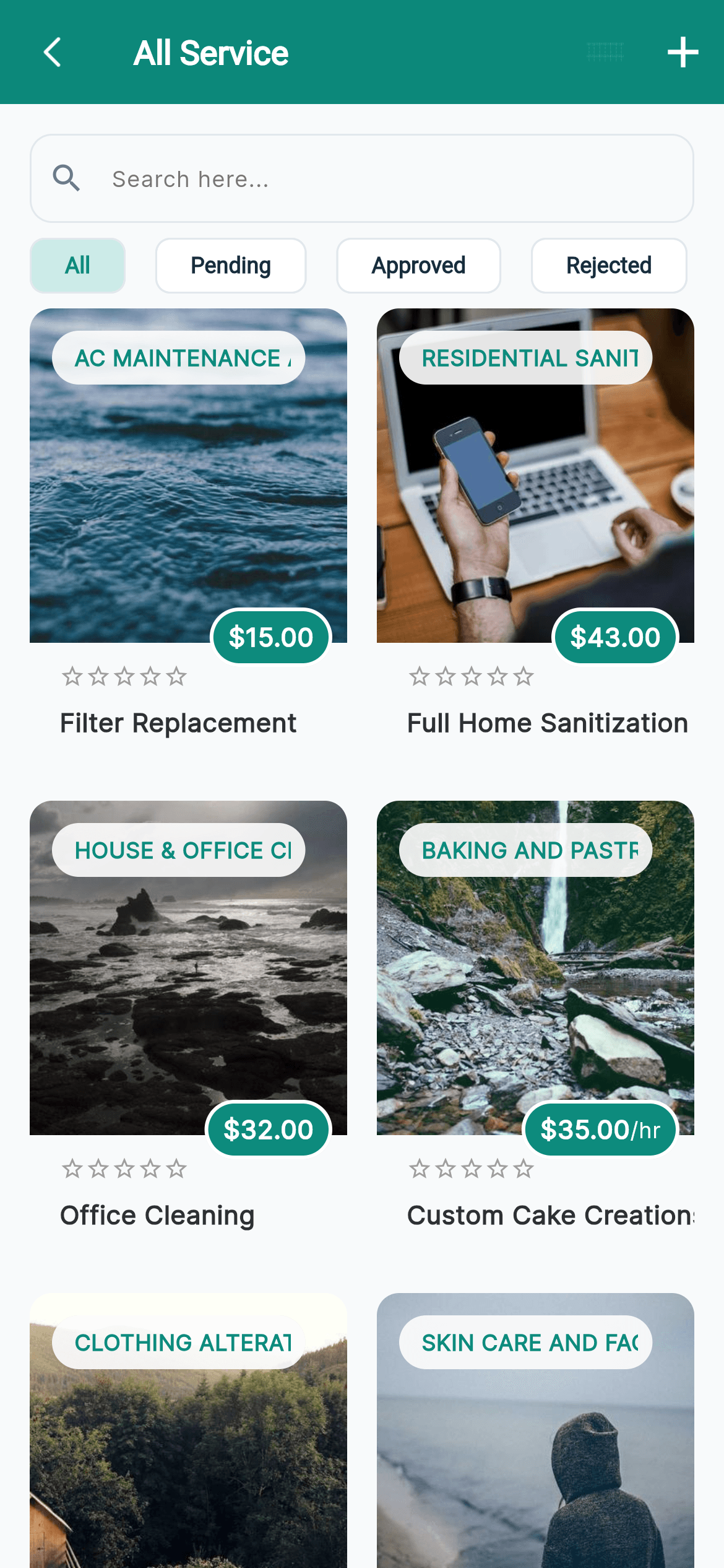 BlongWok provider — services catalogue
